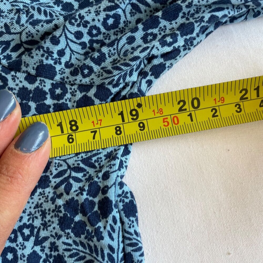 Women's Boden Blue Print Dress size 10R - Picture 8 of 9